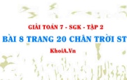 Bài 8 trang 20 Toán 7 Chân trời sáng tạo Tập 2